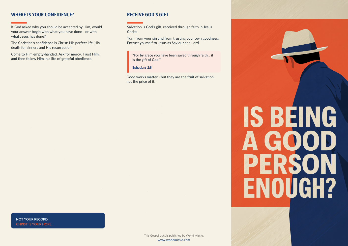 Preview of Is Being a Good Person Enough? gospel tract